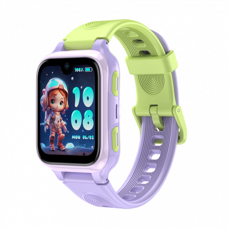 Lagenio K9 (Montre Connectée pour enfant - 1.78'' AMOLED - 5 MP - Support Sim 4G) Violet