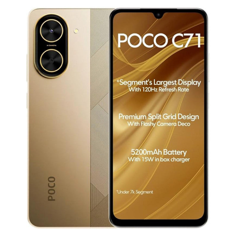 POCO C71 (6,88'' - 64 Go, 3 Go RAM) Or