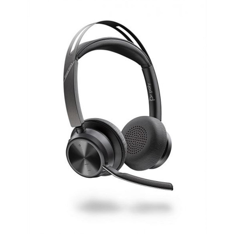 HP Poly Voyager Focus 2 Microsoft Teams Certified USB-C Bluetooth Headset +USB-C/A Adapter + Charging Stand No localization