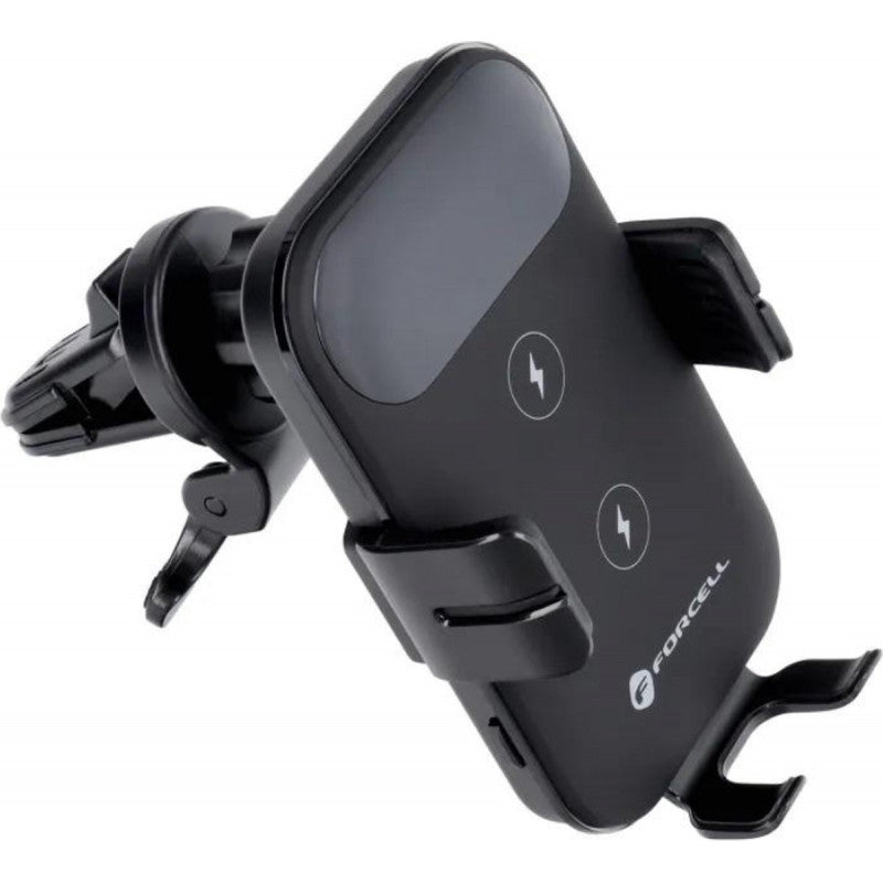 Forcell - Chargeur Voiture Sans Fil (15W, Magsafe, Pour Grille D'aération, Noir) Emballage Original
