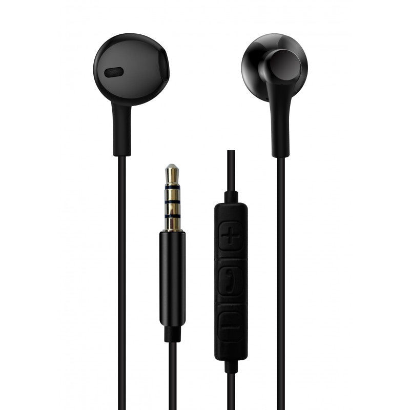 Konrow KE-JACK - Ecouteurs Jack (3,5mm, Noir) - Emballage Original