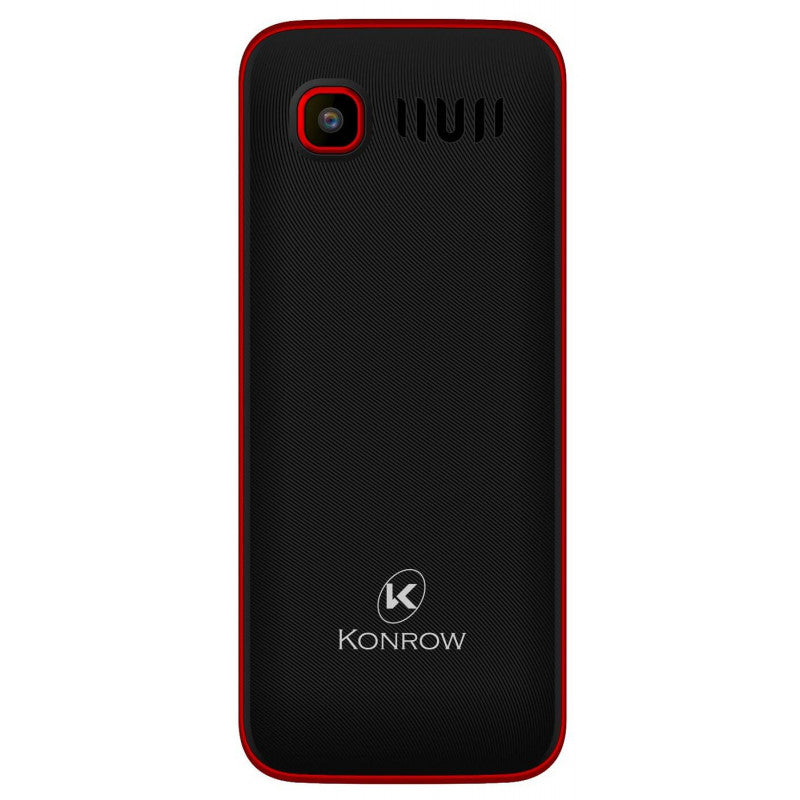 Konrow Sweet - Compact - Ecran 2.4'' - Double Sim - Radio FM - Noir / Rouge