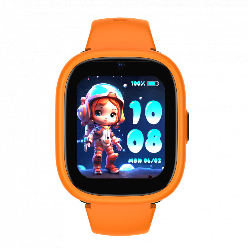 Lagenio K3 (Montre Connectée pour enfant - 1.7'' - Support Sim 4G) Orange