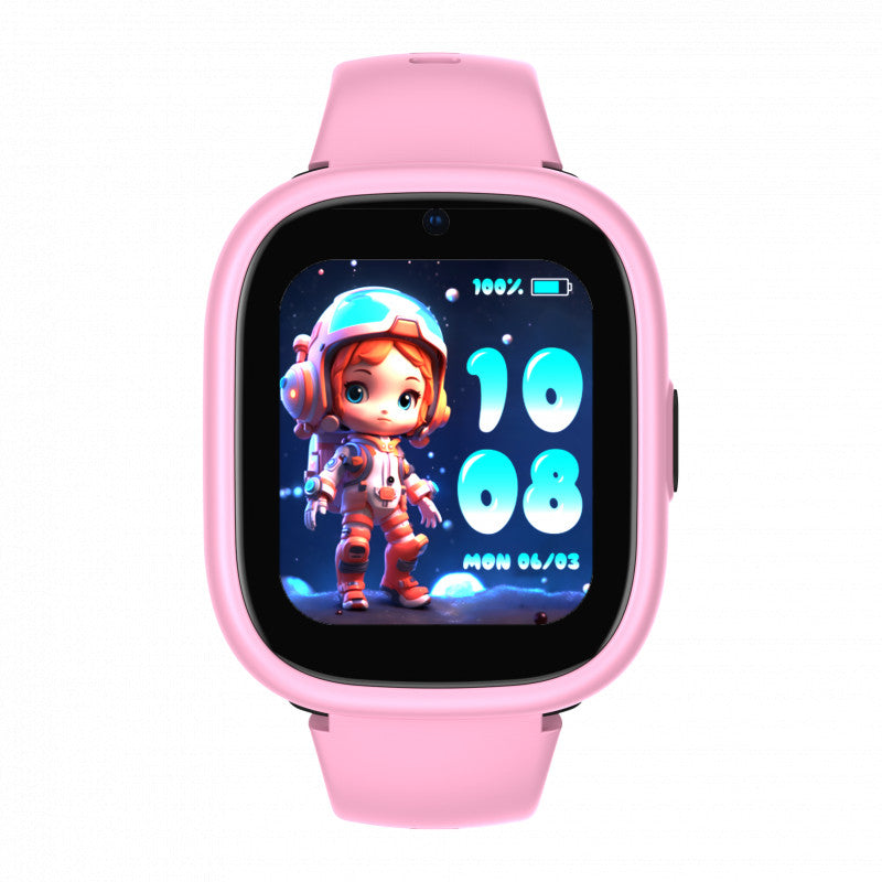 Lagenio K3 (Montre Connectée pour enfant - 1.7'' - Support Sim 4G) Rose