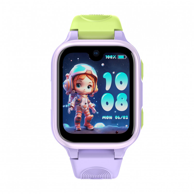 Lagenio K9 (Montre Connectée pour enfant - 1.78'' AMOLED - 5 MP - Support Sim 4G) Violet