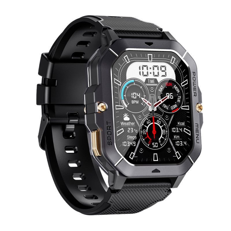 Oukitel BT101 (Montre Connectée Robuste -  2.02'' - Réponds aux appels) Noir