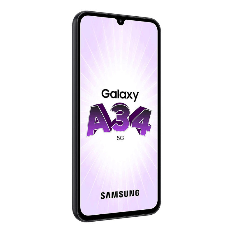 Samsung A346B/DSN Galaxy A34 5G (Édition Entreprise - Double Sim - 6.6" - 128 Go - 6 Go RAM) Graphite