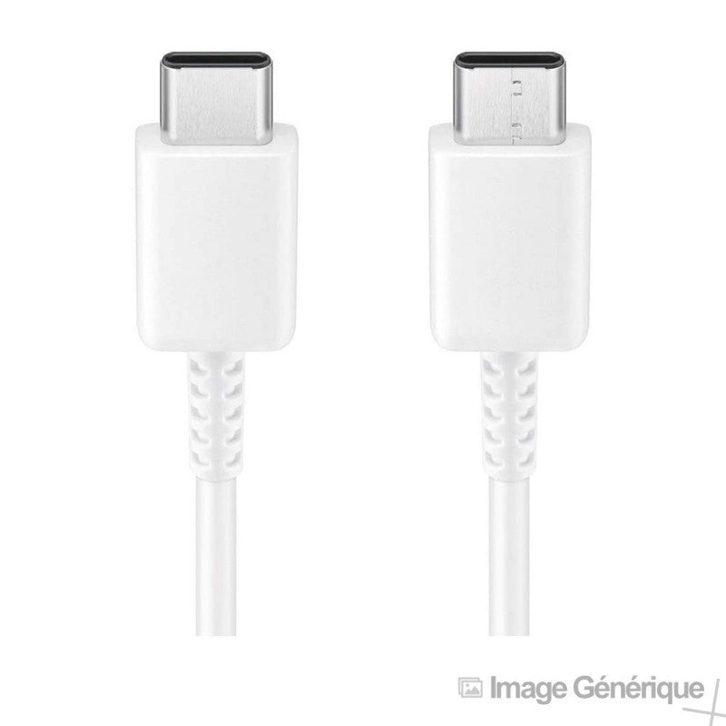 Samsung - Câble USB Type-C Vers USB Type-C - 1m - Blanc (En Vrac)