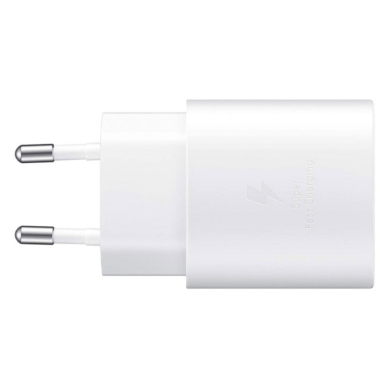 Samsung EP-TA800EB - Adaptateur Secteur USB Type C (25W, Fast Charge, Blanc) - Original, En Vrac