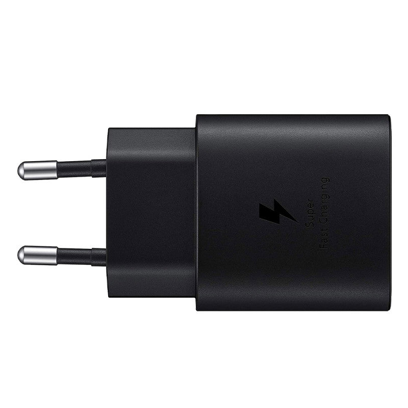 Samsung EP-TA800EB - Adaptateur Secteur USB Type C (25W, Fast Charge, Noir) - Original, En Vrac