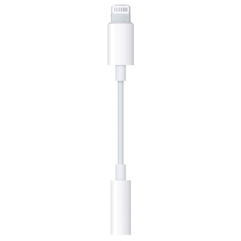 Apple MMX62 - Adaptateur d'origine Lightning vers Jack 3.5mm - Blanc (Blister)