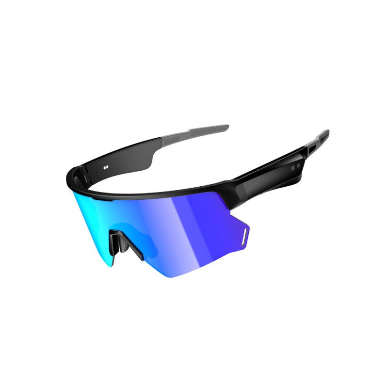 Blackview D2 (Lunettes de sport - Polarisées UV400 - IP54 - AI voice assistant)  Bleu