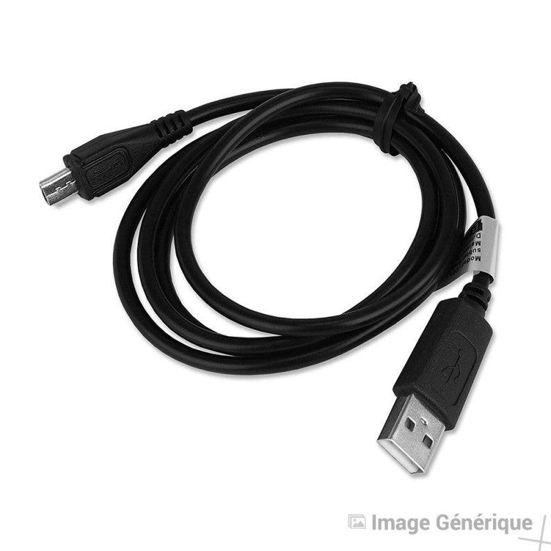 Câble Data Micro USB - 1m, Embout Long de 8mm - Noir