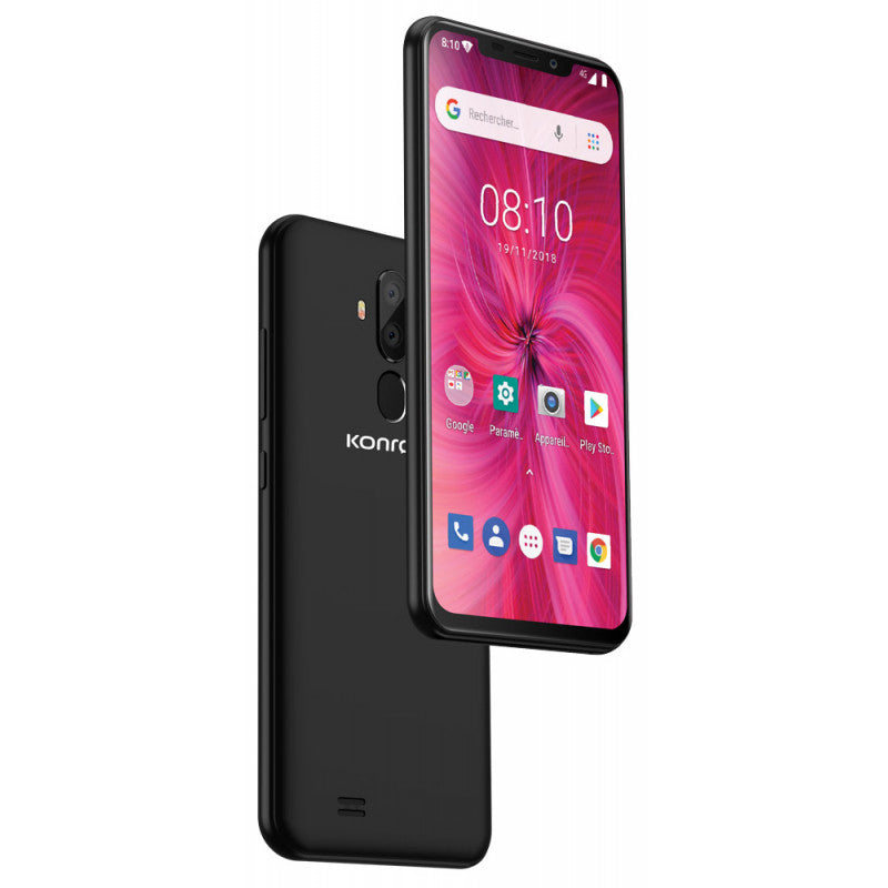 Konrow Easy 62 - Android 8.1 - 4G - Écran 6.2'' - Double Sim - 16Go, 1Go RAM - Noir