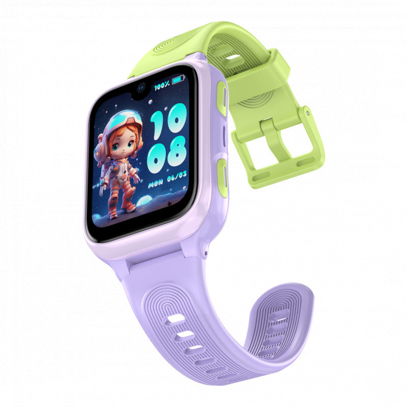 Lagenio K9 (Montre Connectée pour enfant - 1.78'' AMOLED - 5 MP - Support Sim 4G) Violet