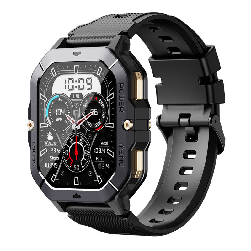 Oukitel BT101 (Montre Connectée Robuste -  2.02'' - Réponds aux appels) Noir