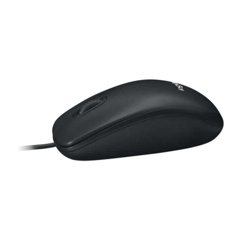 LOGITECH M100 Mouse full size right and left-handed optical 3 buttons wired USB black