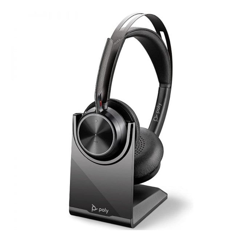 HP Poly Voyager Focus 2 Microsoft Teams Certified USB-C Bluetooth Headset +USB-C/A Adapter + Charging Stand No localization
