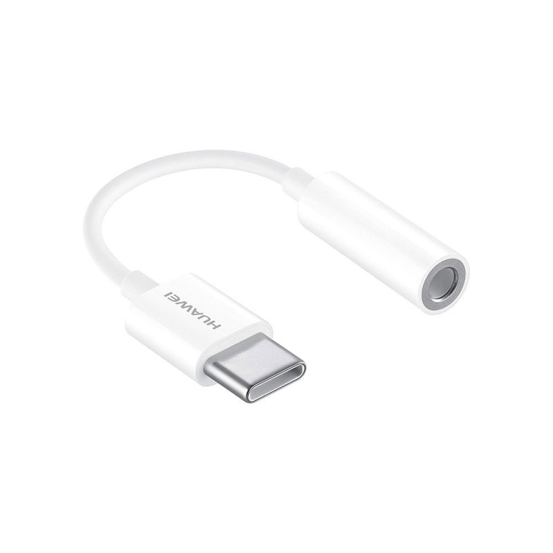 Huawei CM20 - Adaptateur d'origine USB Type-C vers Jack 3.5mm - Blanc (Emballage Original)