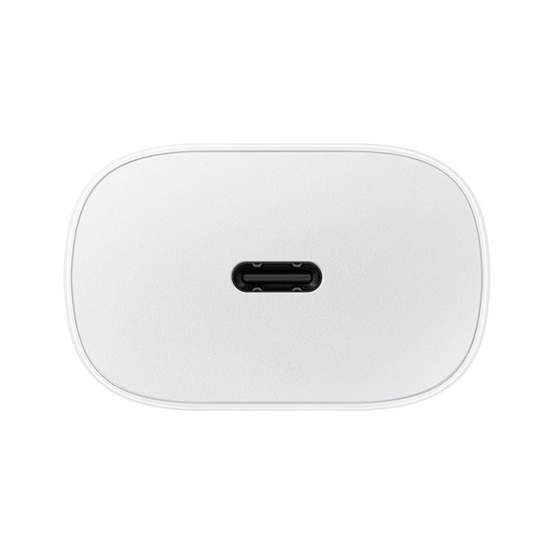 Samsung - Chargeur Secteur, Adaptateur USB Type C Fast Charge 25W & Câble USB Type C - Blanc (Emballage Original)