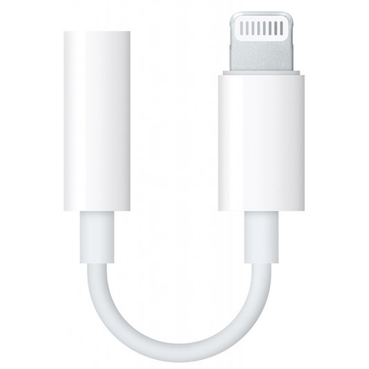 Apple MMX62 - Adaptateur d'origine Lightning vers Jack 3.5mm - Blanc (En Vrac)
