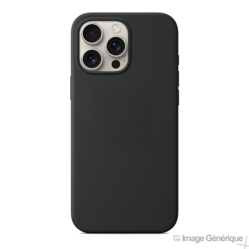 Coque Silicone Pour iPhone 16 (Compatible MagSafe - Noir) En Vrac