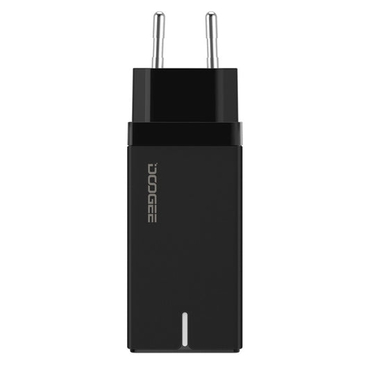 Doogee - Adaptateur Secteur 2 Port USB Type C & 1 Port USB (Charge rapide 65W) - Blister, Noir