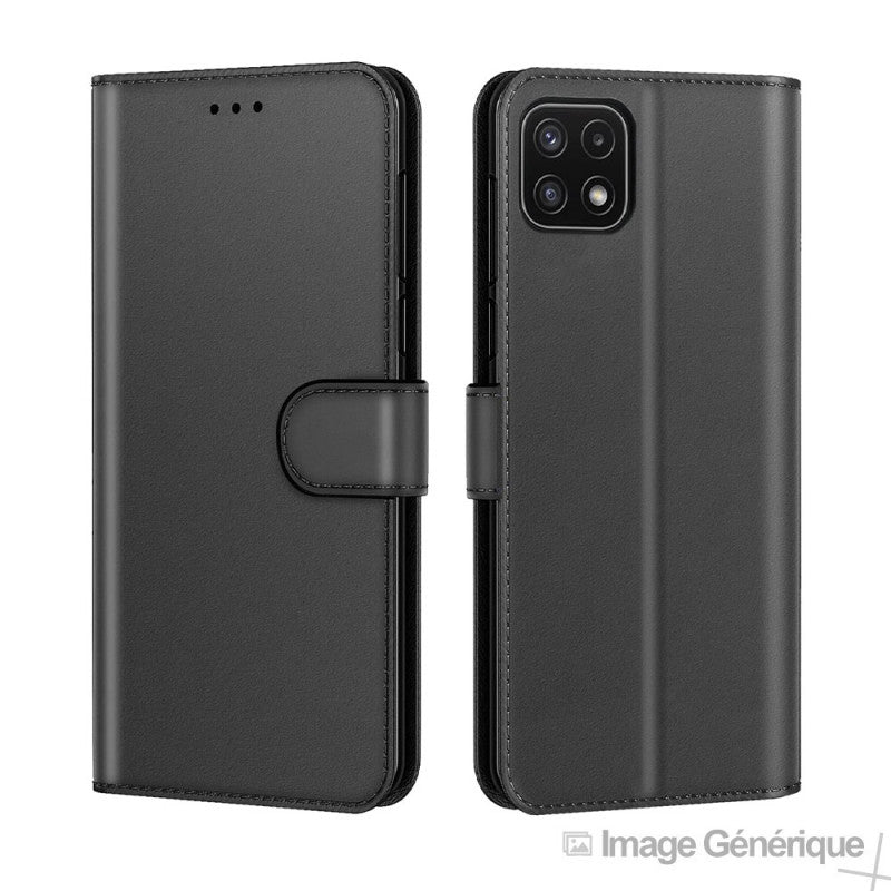Étui à Rabat Similicuir pour Samsung Galaxy A26 5G - Noir (En Vrac)