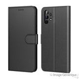 Étui à Rabat Similicuir pour Samsung Galaxy A32 4G - Noir (En Vrac)