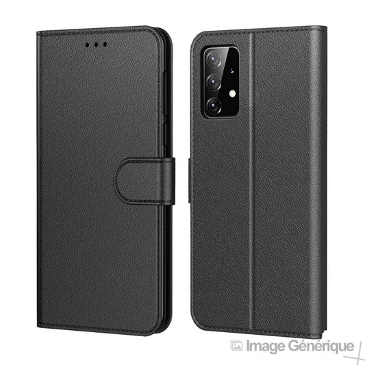 Étui à Rabat Similicuir pour Samsung Galaxy A54  - Noir (En Vrac)
