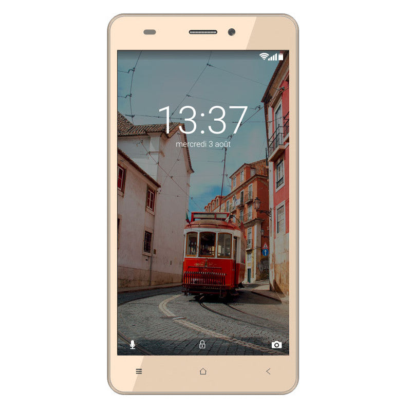 Konrow Link 55 - Android 6.0 - 4G LTE - Ecran 5.5'' - 8Go - Double Sim - Or