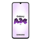 Samsung A346B/DSN Galaxy A34 5G (Double Sim - 6.6", 128 Go, 6 Go RAM) Argent