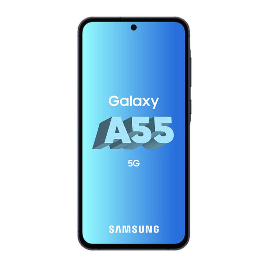 Samsung A556 Galaxy A55 5G (Double Sim - 6.6", 128 Go, 8 Go RAM, No EU, garantie 2 ans par HEM) Bleu Nuit