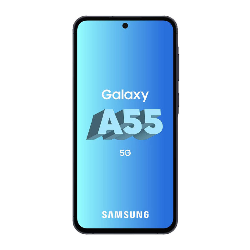 Samsung A556 Galaxy A55 5G (Double Sim - 6.6", 128 Go, 8 Go RAM, No EU, garantie 2 ans par HEM) Bleu Nuit