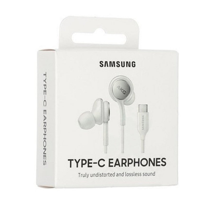 Samsung EO-IC100BWE - Écouteur AKG Intra Auriculaire - Connecteur Type C, Blanc, Télécommande (Emballage Original)