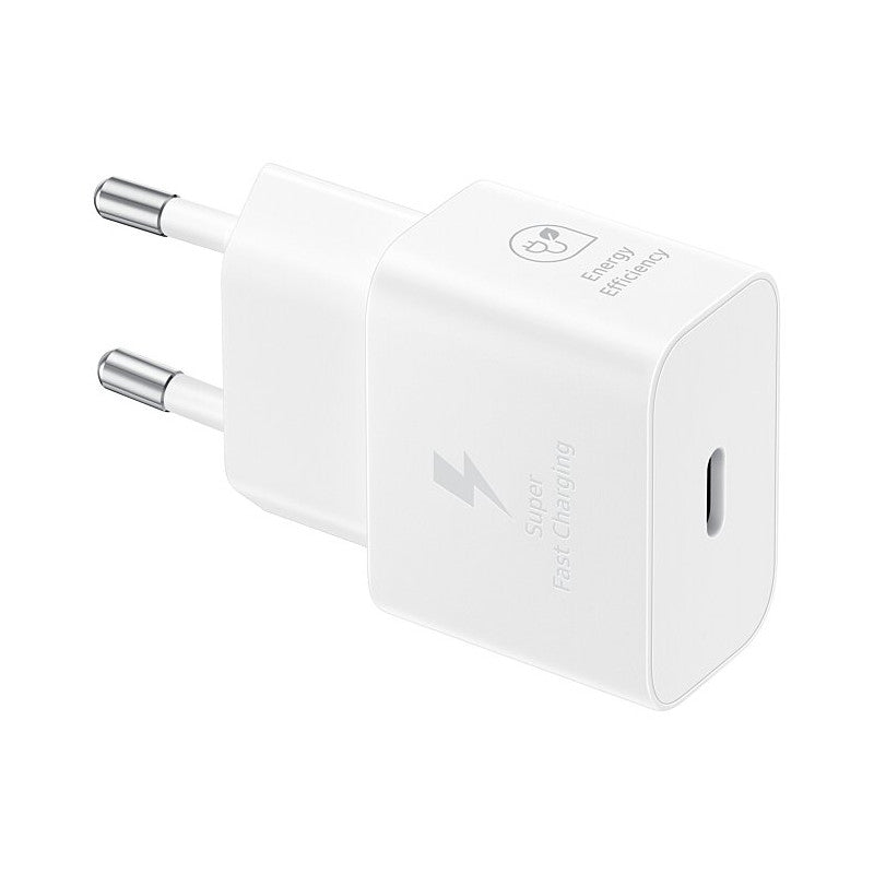 Samsung EP-T2510NWE - Adaptateur Secteur USB Type-C (Charge rapide 25W) - Blanc - Emballage Original