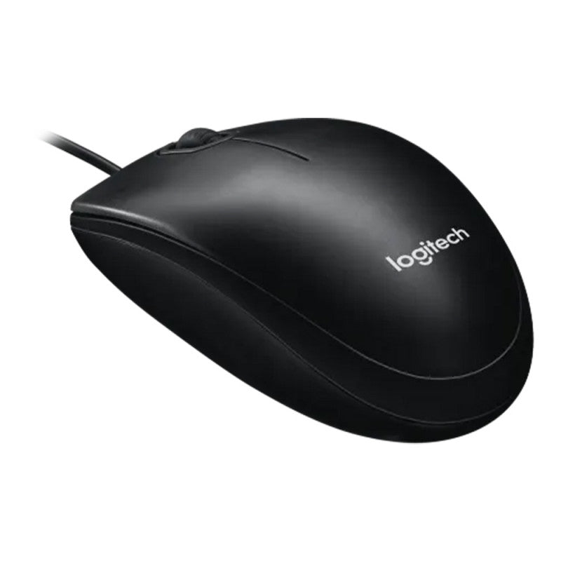 LOGITECH M100 Mouse full size right and left-handed optical 3 buttons wired USB black