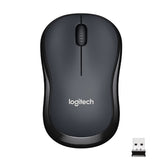 LOGITECH M220 Silent Mouse optical 3 buttons wireless 2.4 GHz USB wireless receiver charcoal