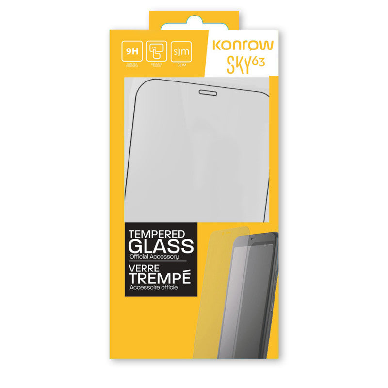 Verre Trempé Noir Pour Konrow Sky 63 (3D, 9H, 0.33 mm)