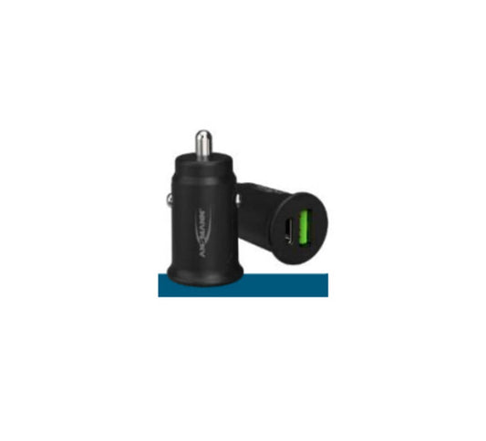 CHARGEUR ALLUME-CIGARE 1 PORT USB Type-A QC + 1 PORT USB Type-C PD