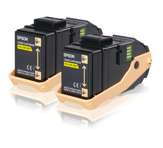 Pack de 2 toner EPSON C13S050606 AL-C9 - Yellow