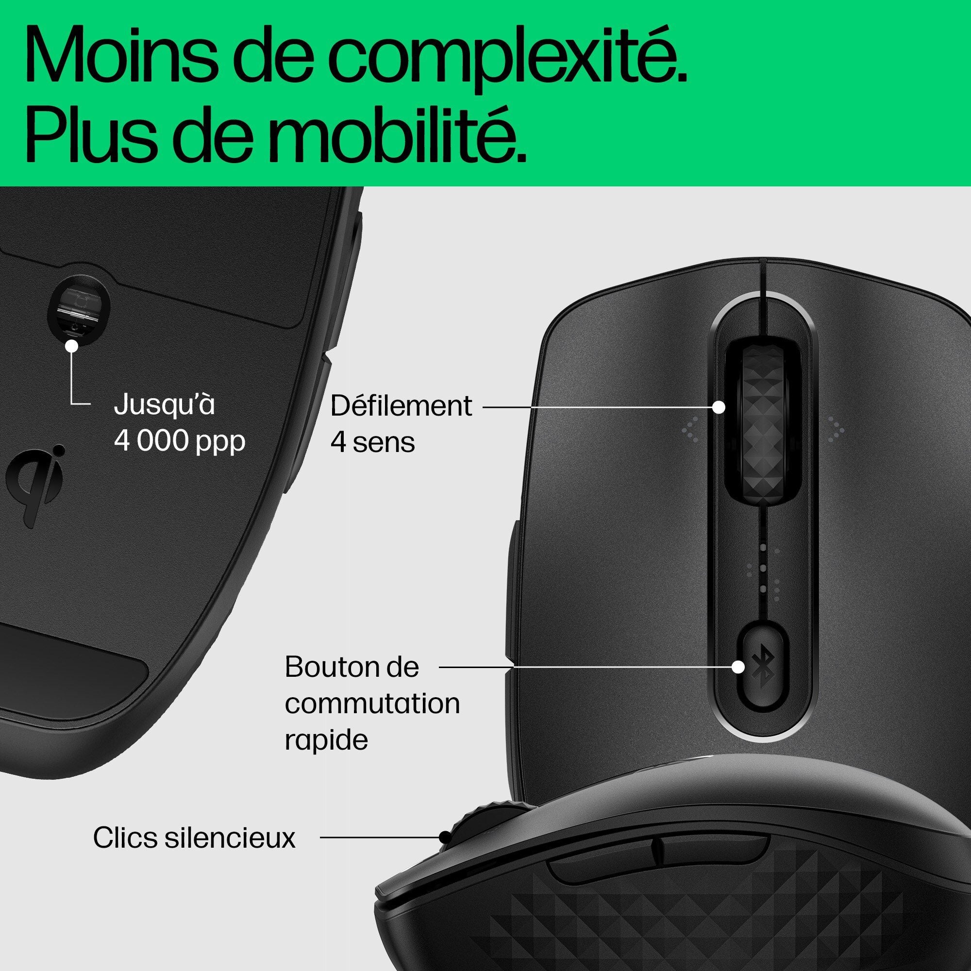 HP 690 Qi-Charging Wireless Mouse