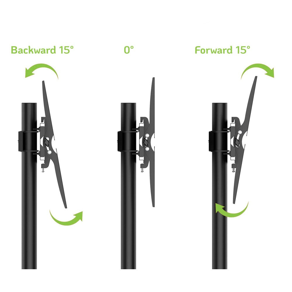 "Techly ICA-TR6 Support TV mobile 30-65"" jusqu'a 60kg étagere AV réglable"