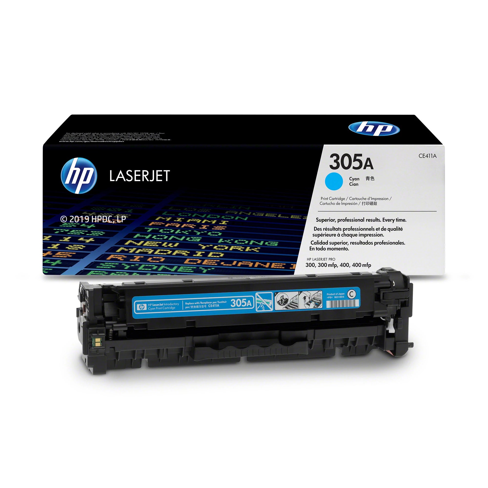 HP 305A original LaserJet Toner cartridge CE411A cyan standard capacity 2.600 pages 1-pack