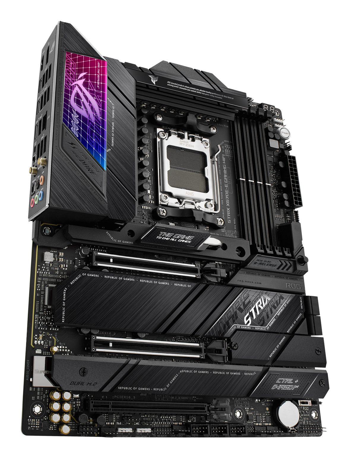 ASUS ROG STRIX X670E-E GAMING WIFI AM5 ATX MB 4xDIMM DDR5 4xM.2 6xSATA