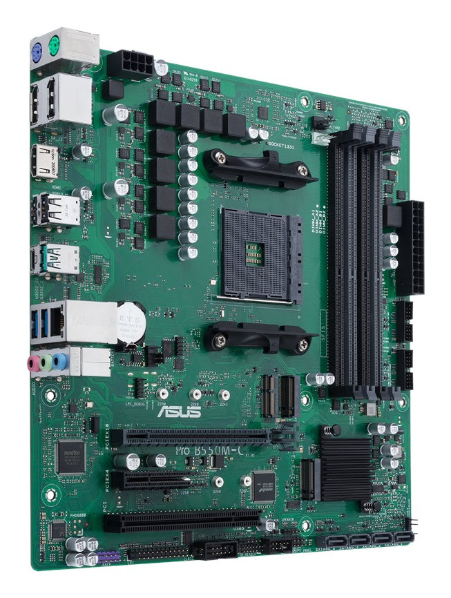 ASUS PRO B550M-C/CSM AMD B550 Socket AM4 ErP Ready 4DDR4 Dual channel microATX MB