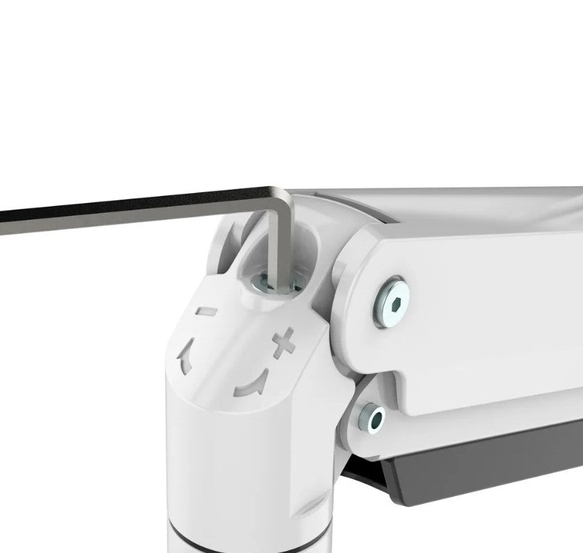 NEOMOUNTS NM-D775DX3WHITE Support décran à fixer 17-27p - ressort à gaz - Topfix - arrêt 180