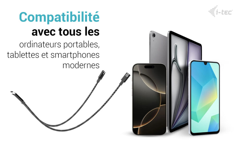 I-TEC USB-C Cable Splitter Audio/Data 1x USB-C PD input 100W 1x USB-C 2.0 for audio/mic or data 480Mbps Power Delivery 100W