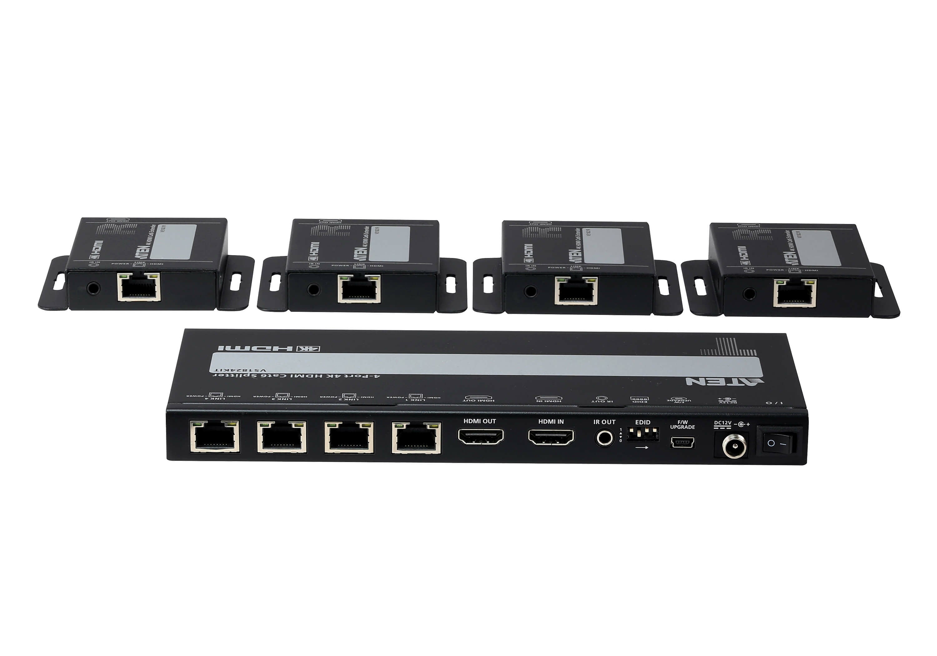 ATEN VS1824KIT DISTRIBUTEUR 4PORTS HDMI 4K SUR RJ45  AVEC RE