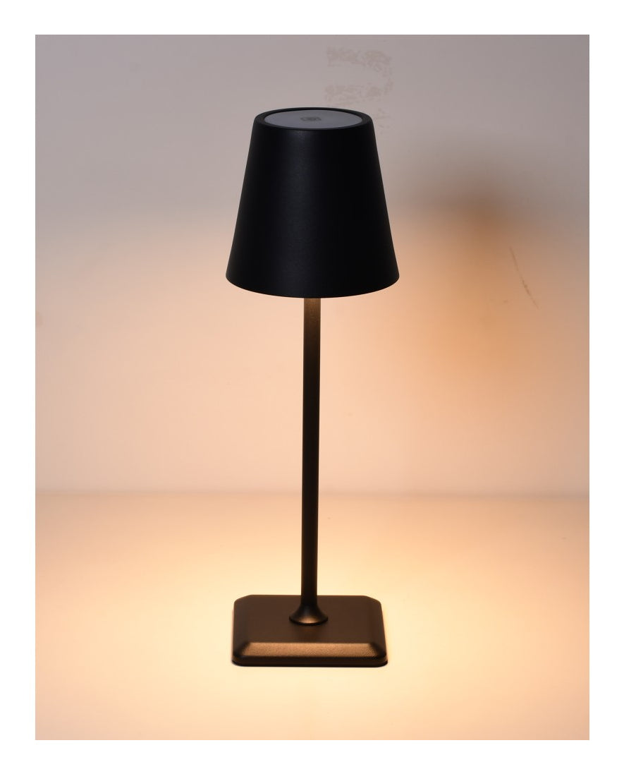 Techly I-LED LAMP-BK Lampe de table LED sans fil tactile noire